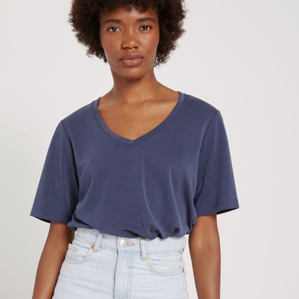 Modal Tee in Midnight Blue